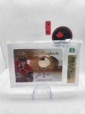 2013 Fleer Hot Prospects Jersey Patch Auto Rookie MNT 9 Jonas Brodin /175 Wild