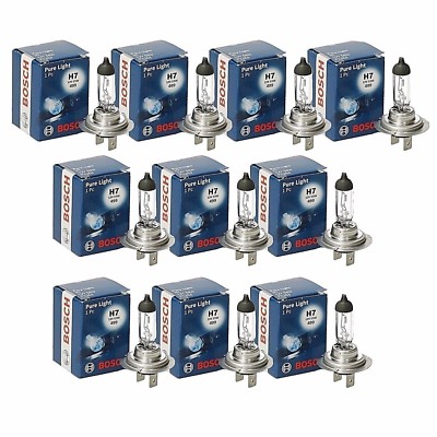 10x H7 BOSCH Pure Light Halogenlampe 1987302777 Lampe Abblendlicht Fernlicht