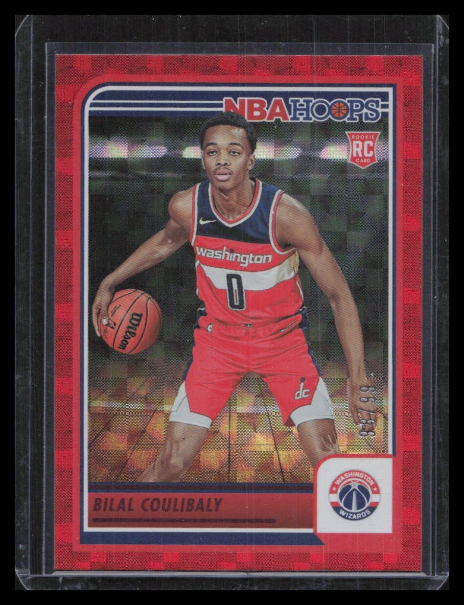 2023-24 Hoops #276 Bilal Coulibaly Hyper Red #/99
