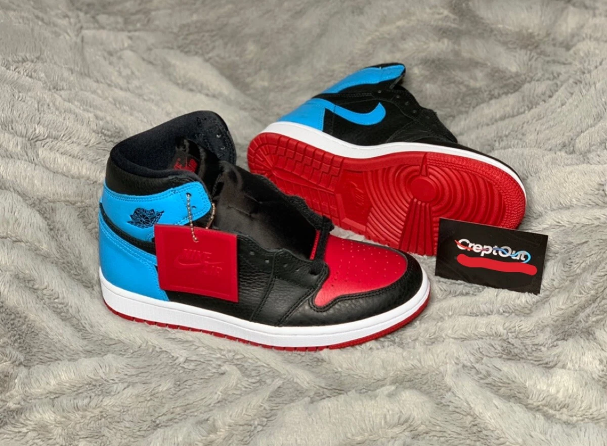 Nike Air Jordan 1 Retro High NC To Chi Blue Red Black (W) UK Size 4.5 US 7  EU 38 | eBay