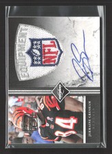 2011 Panini Limited Jermaine Gresham #13 Auto NFL Equipment Shield Patch 1/1