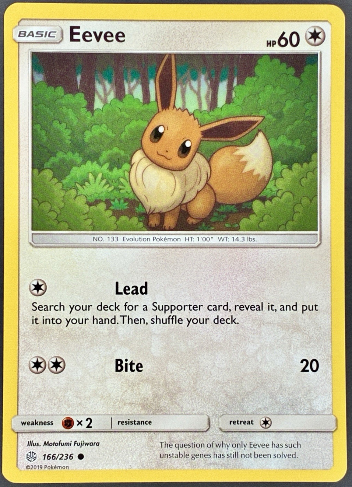 Eevee 166/236 Common Cosmic Eclipse Pokemon NM