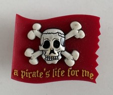 Pirates of Caribbean A Pirate  s Life for Me Crocs Jibbitz Authentic Shoe Charm