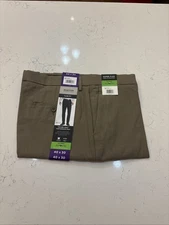 Kenneth Cole Reaction Men's Slim Fit Techni-Cole Dress Pants, COLOR tan 40x30