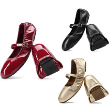 Women Square Toe Slip On Ballet Flats Comfortable Casual Work Mary Jane Shoes