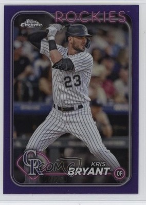 2024 Topps Chrome Purple Refractor 52/250 Kris Bryant #179 1l2