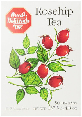 Rosehip Tea Bags 50 Count 4.8 oz All Natural Herbal Tea Imported From Germany
