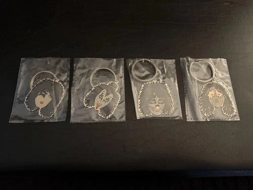 KISS 1978 Aucoin Solo Album Keychains Mint In Package Rare Authentic All Four