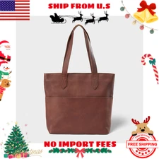NEW Lifetime Leather Tote Brown - FREESHIPPING