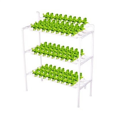 Hydroponics Growing System Kit,108 Sites PVC Garden Vegetable Planting Equipment