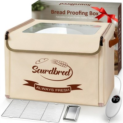 Extra Large Folding Bread Proofing Box, Dough Proofer 68-104°F Temp Control 1...