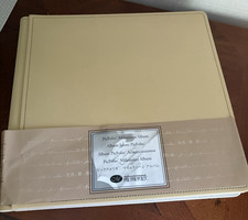 NEW Creative Memories PicFolio Milestone Album Beige/Cream book leather style