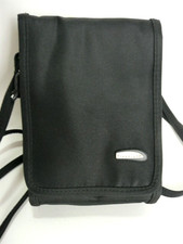 Travelon Black Crossbody Wallet Organizer Small Passport Cards Strap