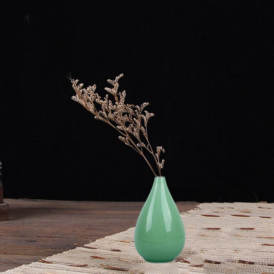 Blumenvase Schmal Porzellanvase Einfacher Stilvase Blumenanordnung - Bild 2 von 4