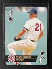 1993 U.S. Playing Card Co. Baseball Aces Roger Clemens Red Sox!!!