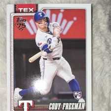 Topps 75 Cody Freeman Texas Rangers MLB Rookie Card Lot (2 Cards, 2024)