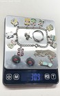 Silver Stamped/Unstamped Chain-Pendant-Bracelet-Earrings-Ring (6 Pcs) 30.9gr — photo 7