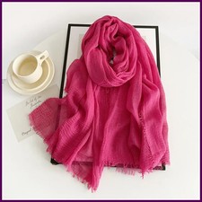 Women Cotton Linen Scarf Shawl Hijab Muslim Long Headscarf Scarves Head Wraps
