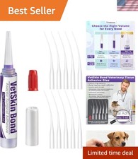 1 Pack 1ml Veterinary Surgical Skin Glue with 10 Applicators  Strong Surgica...