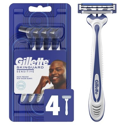 Gillette SkinGuard Men s Razors 4 Count Silver
