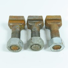 3/4"-10 x 2-1/2" Black Oxide T-Slot Bolt 3/4" Slot Width W/Nut Lot of 3
