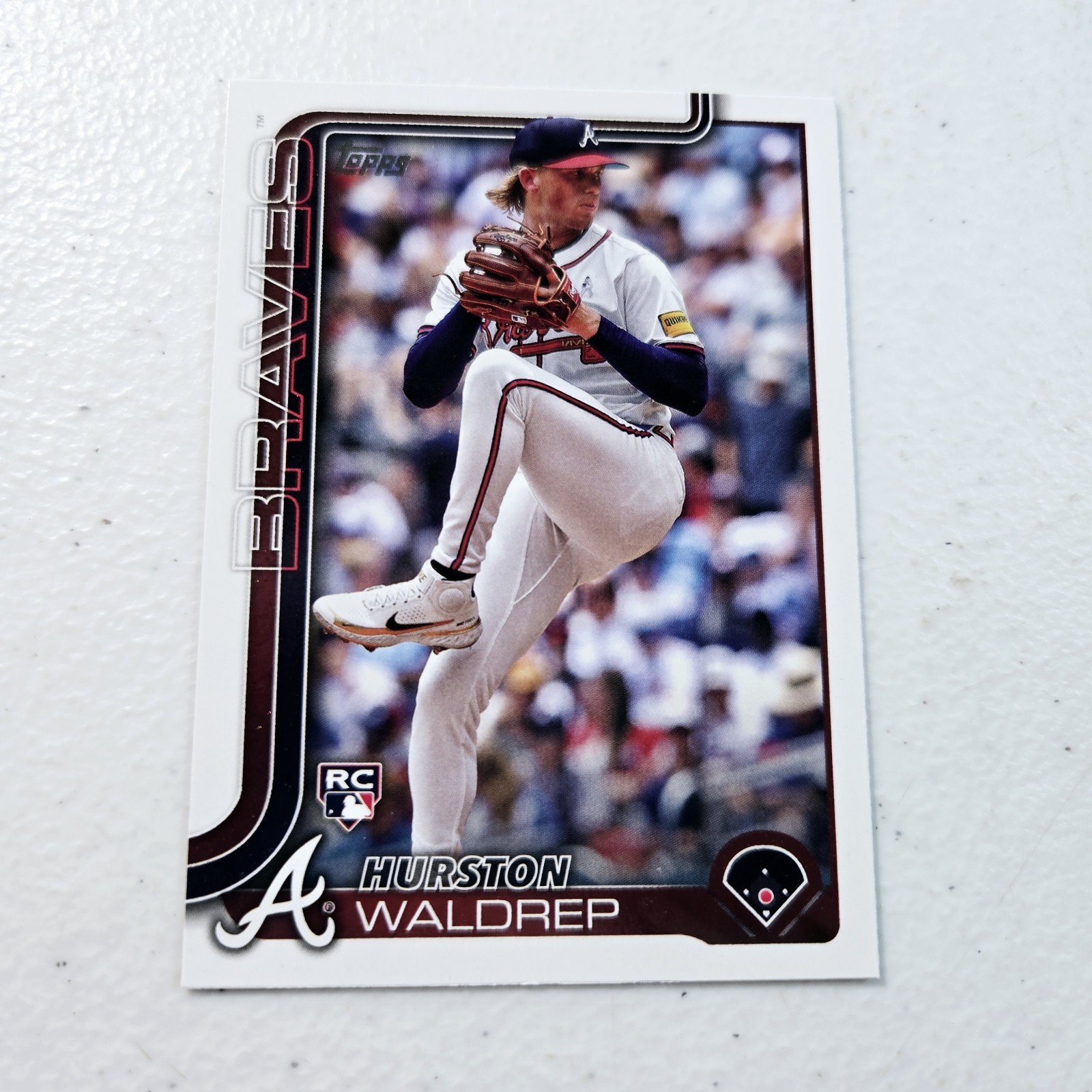 2025 Topps Series 1 Baseball Atlanta Braves Hurston Waldrep Rookie Card #253