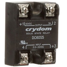 1Pc Crydom Inc DC60S5 Relay, 3.5 to 32 VDC, Solid State, 0.02 to 5, 10 Adc,