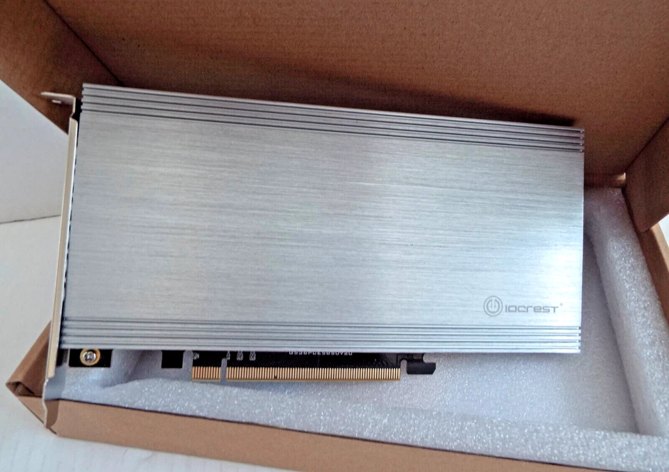 SYBA PCIe SSD Card 5X SLOT M.2 SATA B Key - SSD NAS LINUX GAMING SERVER Foto 2 de 4