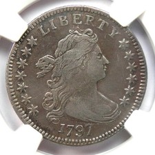 1797 Draped Bust Dime 10C Coin (13 Stars, JR-2) - Certified NGC VF Details