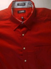Chaps Men's Long Sleeve Classic Twill Button Down Wrinkle Free 17-17.5 36/37