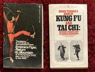 2 paperback book lot T'ai Chi & Kung Fu Bruce Tegner Al Chung-liang Huang Tai