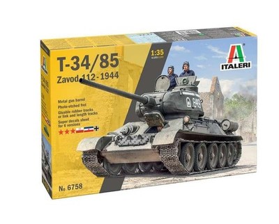 Italeri 6758 T34/85 ZAVOD 112 1944 1:35   NEU/OVP