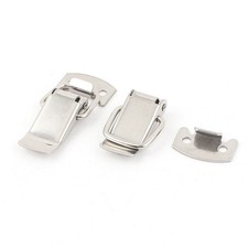 2 Pcs Stainless Steel Spring Draw Toggle Latch for Cases Boxes Chests Lock