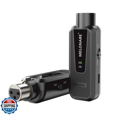 Melonare Plug on UHF 900MHz XLR Wireless Microphone Adapter, XLR Wireless Aud