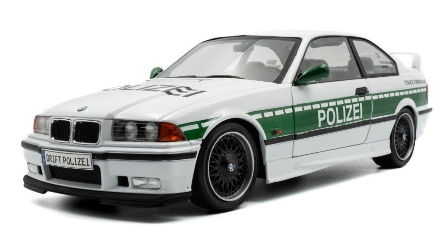 BMW E36 M3 Coupé miniature Solido blanche, idéal expo vitrine 1/18