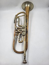 Vintage European Rotary Valve Cornet Trumpet - Restoration Project - FOR PARTS