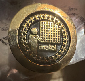 Gold Tone Matol Logo Lapel Hat Pin Tie Tack