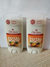 2 Old Spice Total Body Deodorant Stick Mandarin  Sandalwood 3 Oz Lot Of 2