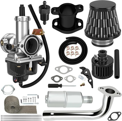 #ad PZ30 Carburetor Exhaust Intake Manifold Stage 2 For Predator 420cc GX340 GX270 $77.31