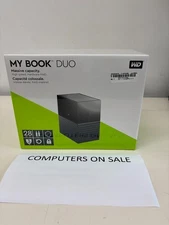 NEW WD 28TB My Book Duo RAID USB 3.2 USB-C  External Hard Disk Drive Encryption