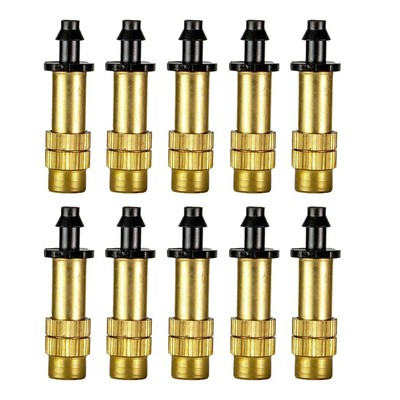 10* Adjustable Copper Spray Nozzle Garden Patio Water Mister Air Misting Cooling