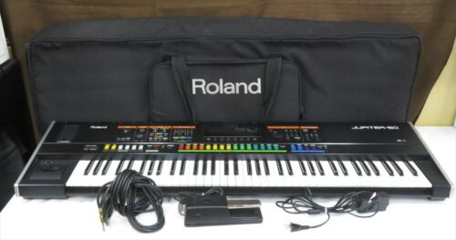 RolandJUPITER-50 Keyboard Synthesizer Digital Japan Black 76 Keys 12 Soft Case - Afbeelding 1 van 11