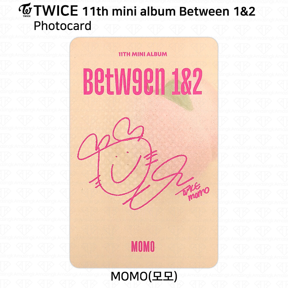 TWICE  BETWEEN1&2  twiceshop モモ サイン アルバム TWICE 11th Mini Album Between 1&2 Momo Photocard Postcard