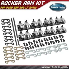 2024 Aluminum Shaft Mount Rocker Arm Set for Ford Small Block SBF 302 1.7 Ratio