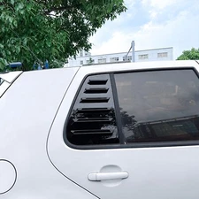 For VW Golf 4 MK4 1997-2006 Gloss Black Rear Side Quarter Window Louver Covers