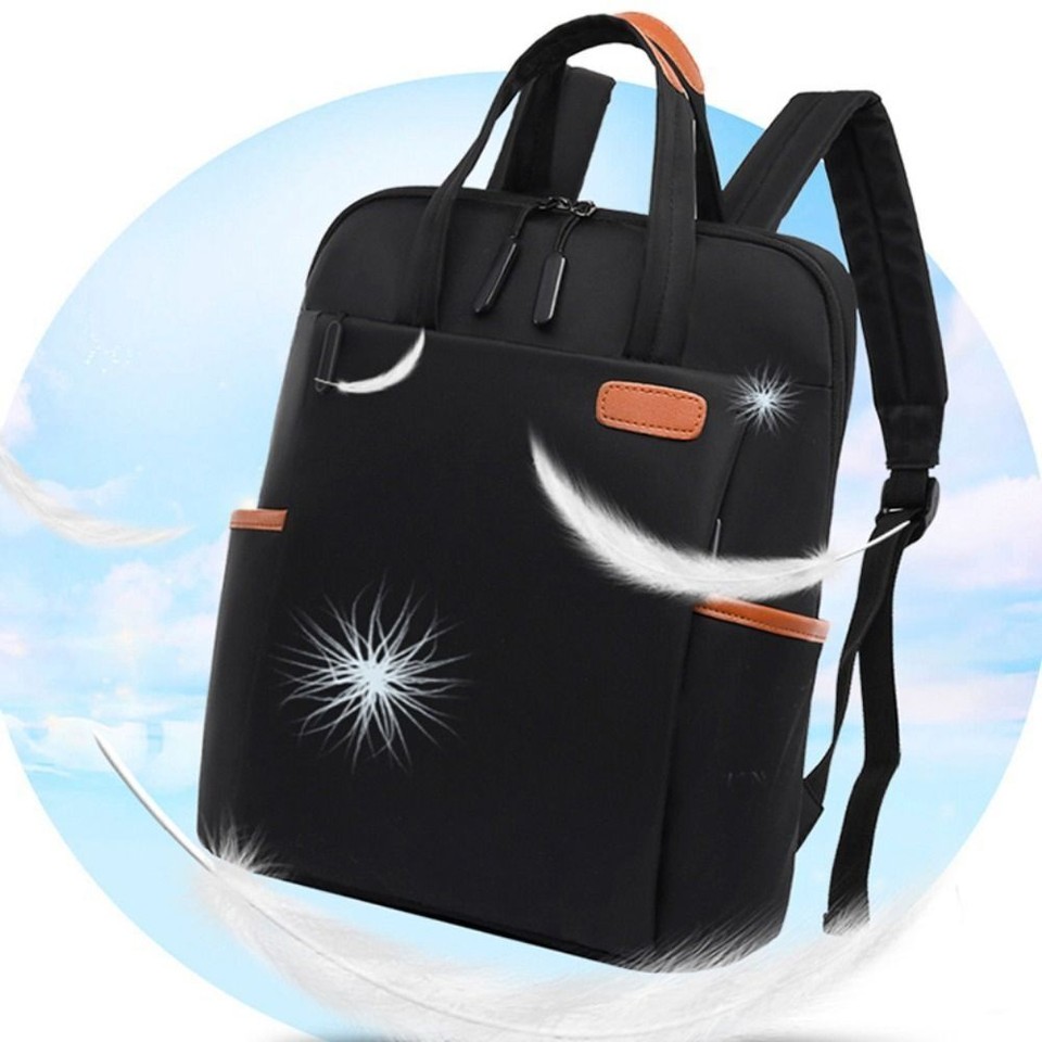 Large Capacity Laptop Backpack Black/Khaki/Pink/Beige Rucksack Women