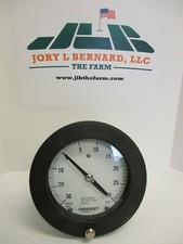 ASHCROFT 4-1/2", 1/2" NPT BACK MOUNT, -30 INHG TO 30 PSI, 316 TUBE, 316 SOCKET