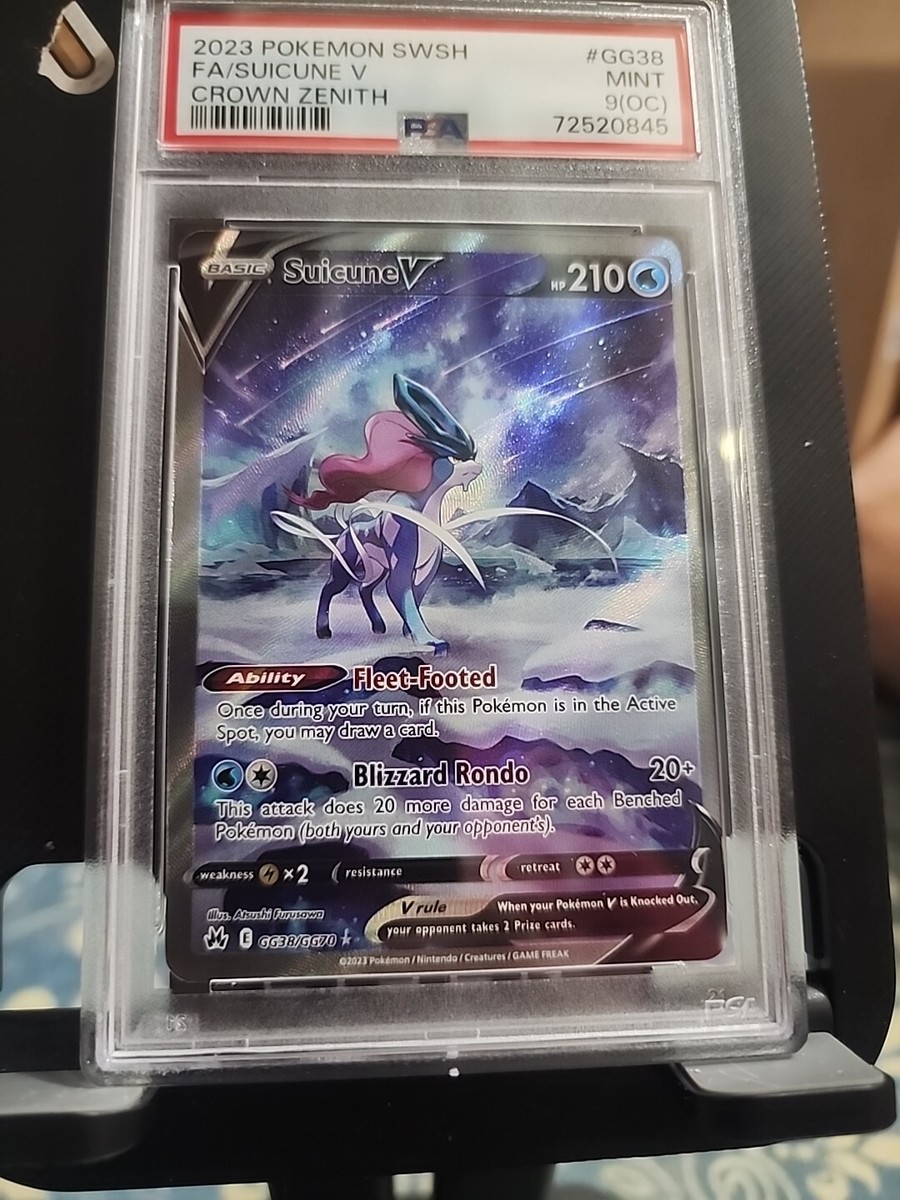 Pokémon TCG Suicune V Crown Zenith: Galarian Gallery GG38/GG70 Holo (9OC) Error | eBay Pokémon TCG Suicune V Crown Zenith: Galarian Gallery GG38/GG70 Holo (9OC) Error | eBay