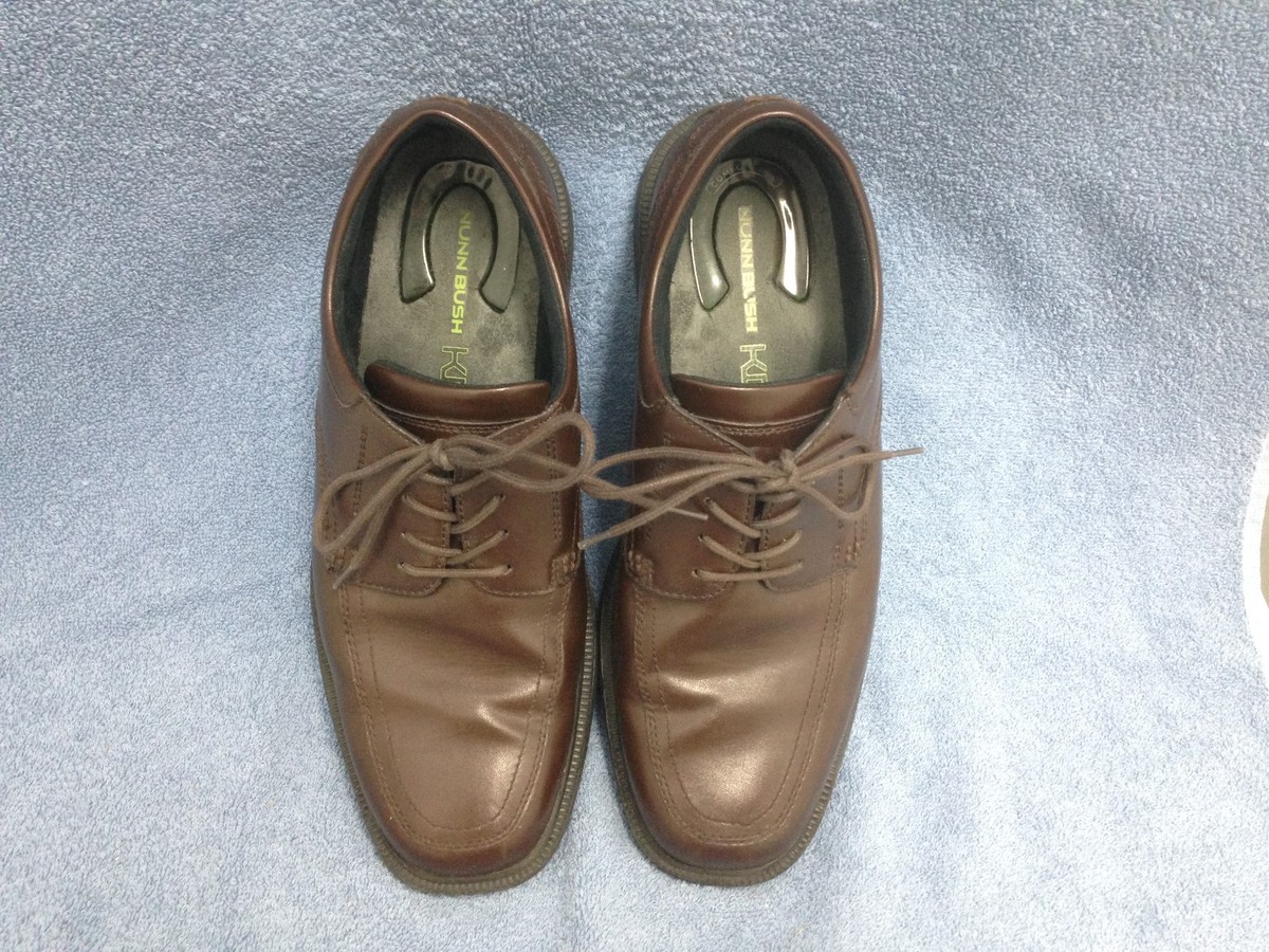 Nunn Bush Brown Leather Oxfords. Kore Walk. NUNN BUSH KORE CITY WALK COURT OXFORD U BAL TAN MULTI - MENS  main image 2