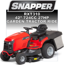 SNAPPER RPX310 42” 724cc 27hp Garden Tractor Ride on Lawn Mower Lawnmower